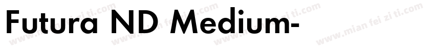 Futura ND Medium字体转换